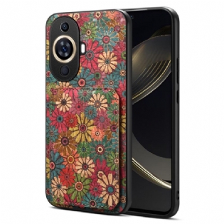 Cover Huawei Nova 11 Pro Blomstermønster Kortholder