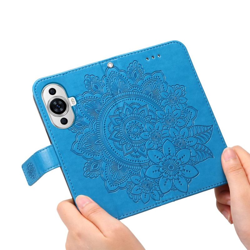 Flip Cover Huawei Nova 11 Pro Blomstertryksrem