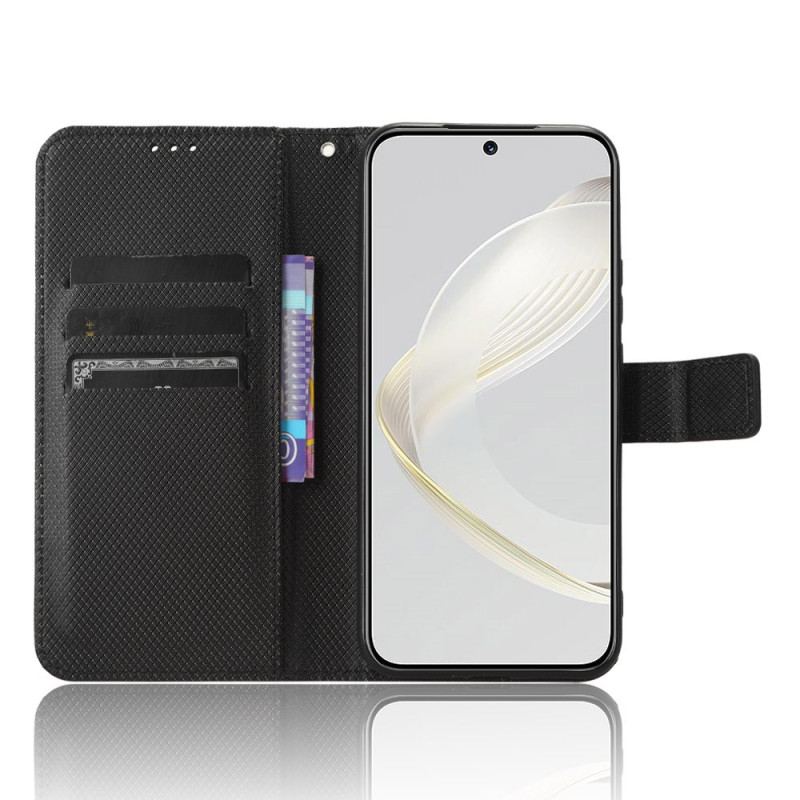 Læder Cover Huawei Nova 11 Pro Telefon Etui Tekstureret Rem