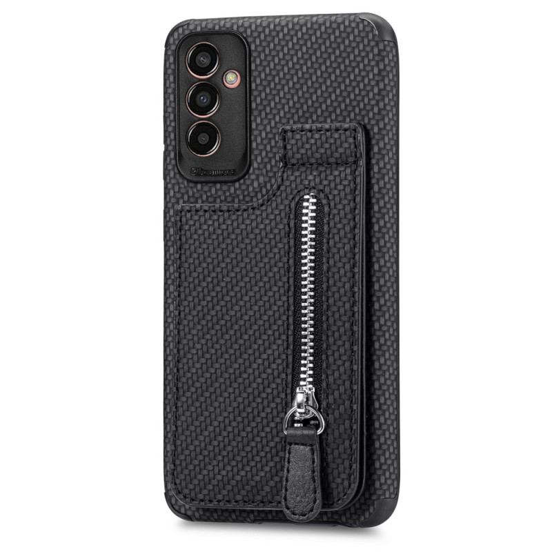 Cover Samsung Galaxy M13 Carbon Fiber Kortholder Beslag