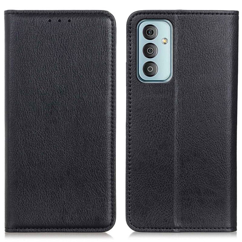 Cover Samsung Galaxy M13 Flip Cover Litchi Split Læder