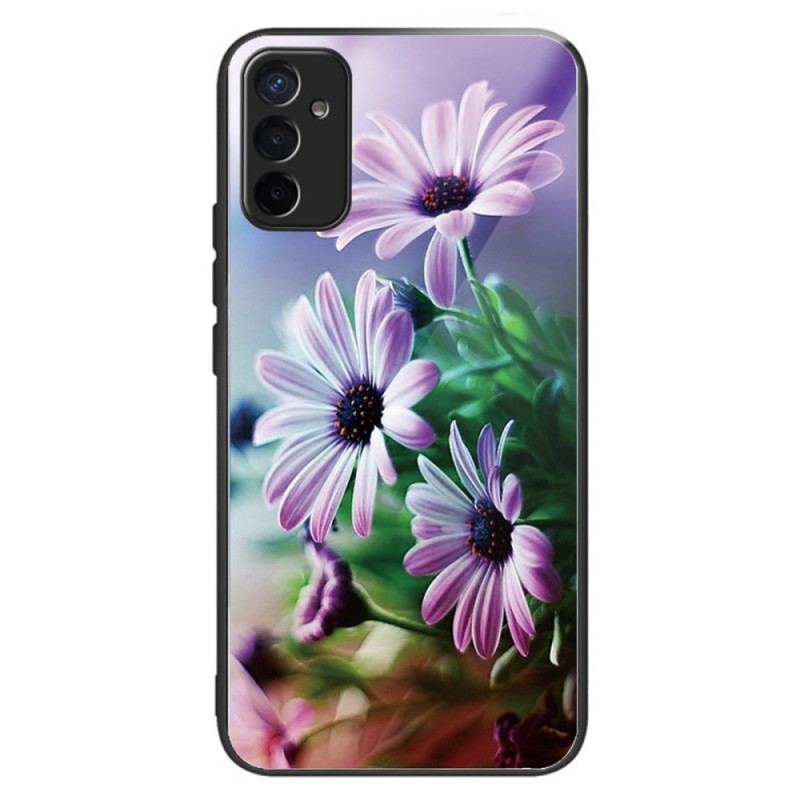 Cover Samsung Galaxy M13 Hærdet Glas Blomster