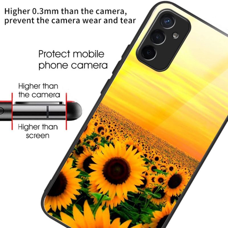 Cover Samsung Galaxy M13 Variationssolsikker I Hærdet Glas