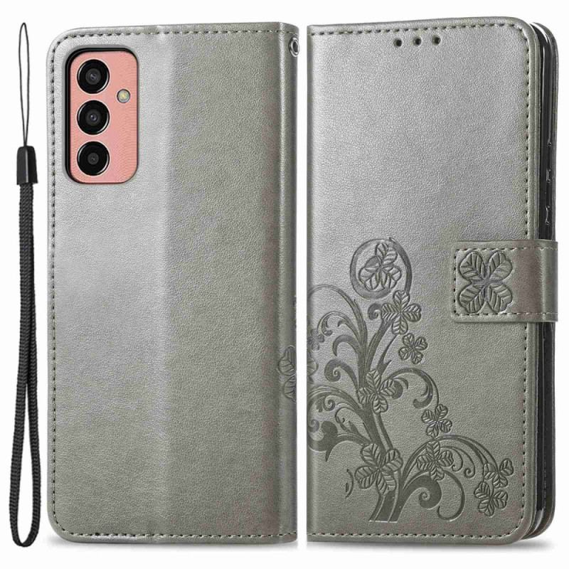 Flip Cover Samsung Galaxy M13 Blomster Med Rem