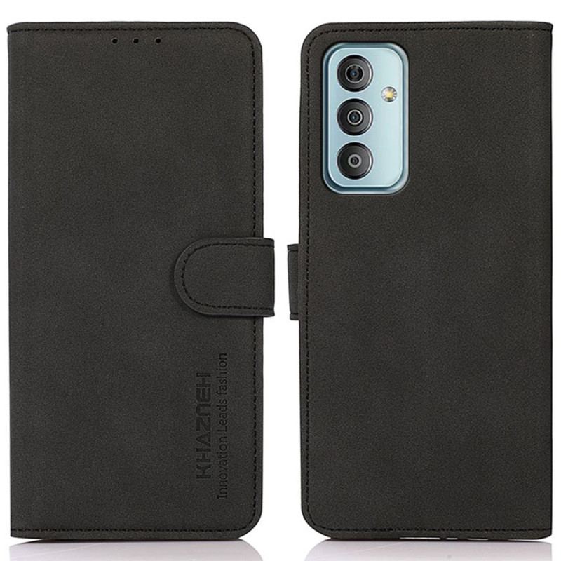 Flip Cover Samsung Galaxy M13 Imiteret Læder Khazneh