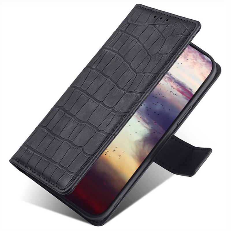 Flip Cover Samsung Galaxy M13 Krokodillehudstil