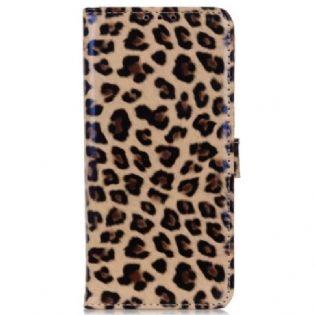 Læder Cover Samsung Galaxy M13 Leopard Hud Effekt