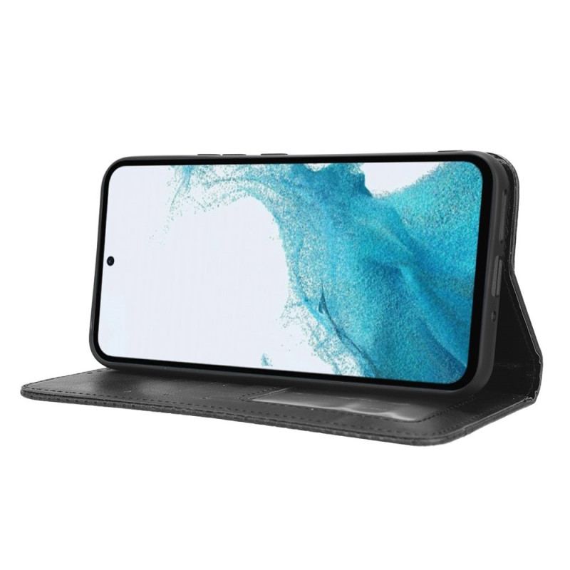 Cover Samsung Galaxy A54 5G Flip Cover Stiliseret Læderstil