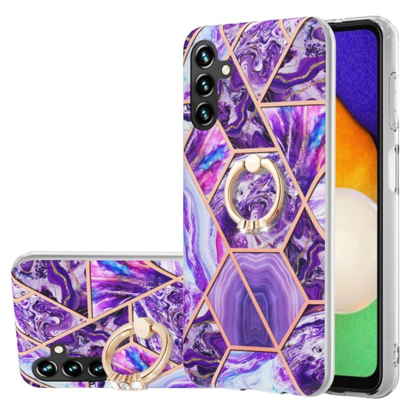 Cover Samsung Galaxy A54 5G Marmor Med Ringstøtte