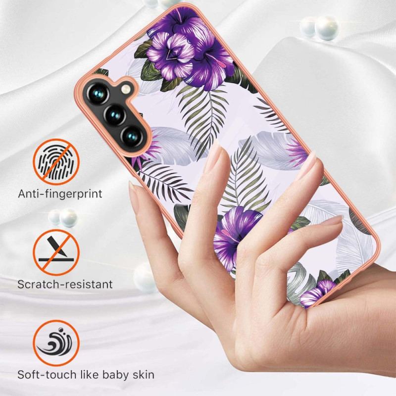 Cover Samsung Galaxy A54 5G Marmoreret Blomster