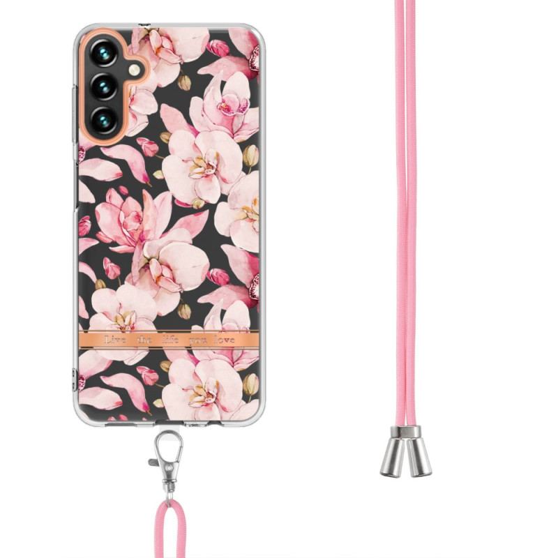 Cover Samsung Galaxy A54 5G Med Snor Med Blomstersnor