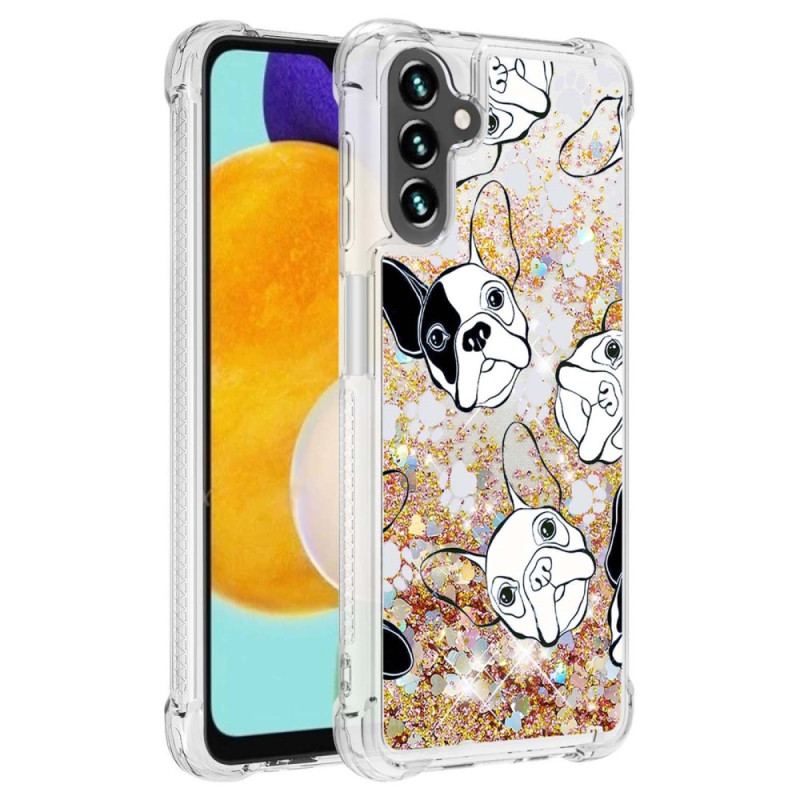 Cover Samsung Galaxy A54 5G Mr Hunde Pailletter