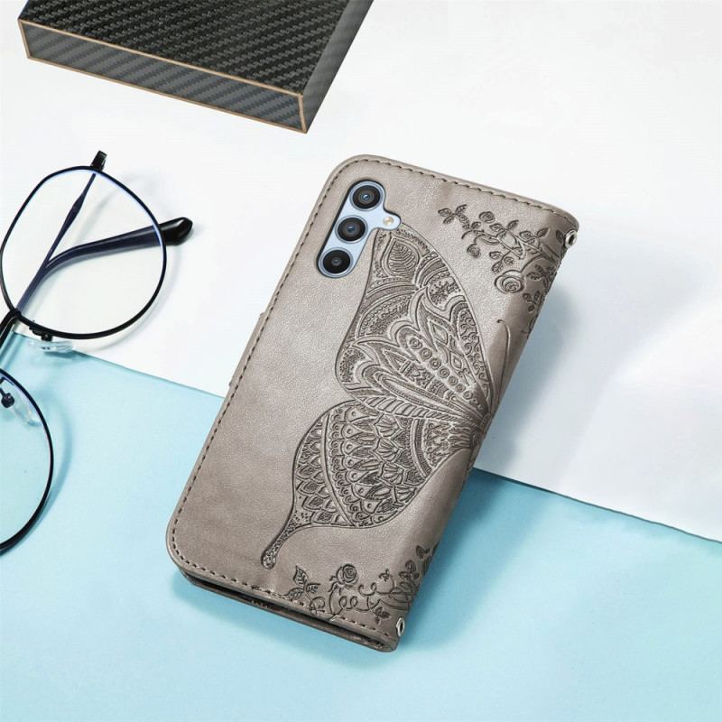 Flip Cover Samsung Galaxy A54 5G Barok Sommerfugl