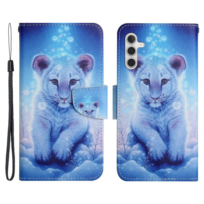 Flip Cover Samsung Galaxy A54 5G Lille Leopard Med Snor