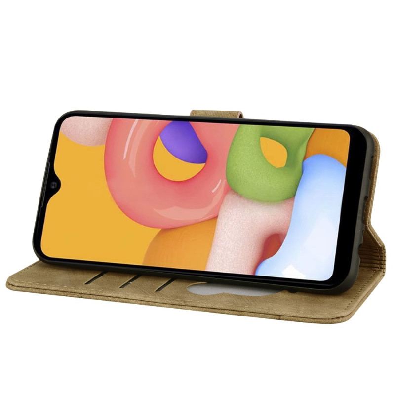 Flip Cover Samsung Galaxy A54 5G Med Snor Blomsterstreng Kat