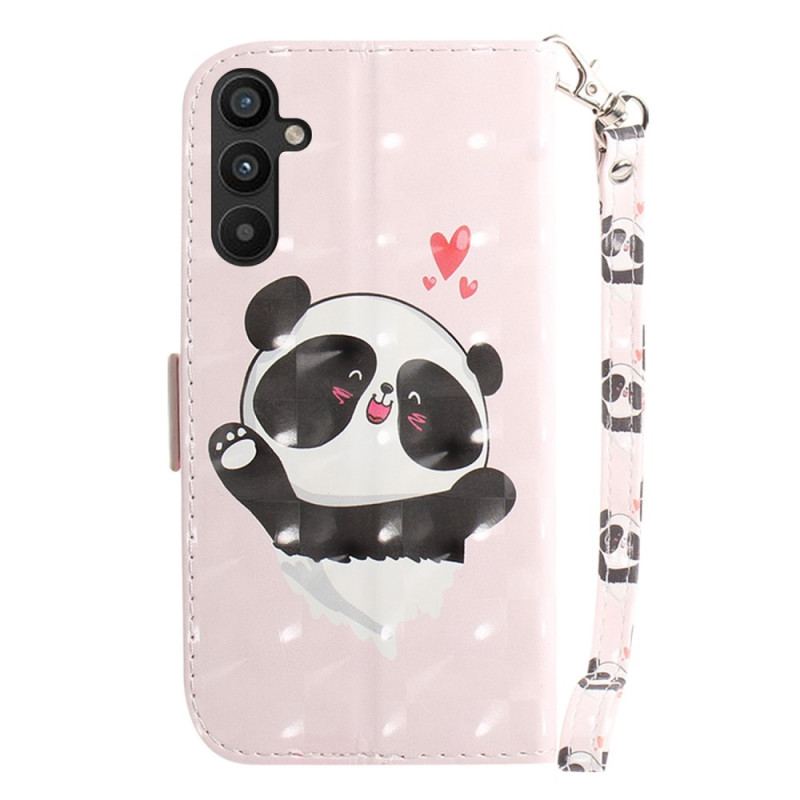 Flip Cover Samsung Galaxy A54 5G Med Snor Panda Love Med Snor