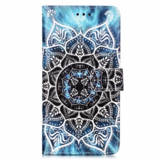 Flip Cover Samsung Galaxy A54 5G Med Snor Strappy Mandala