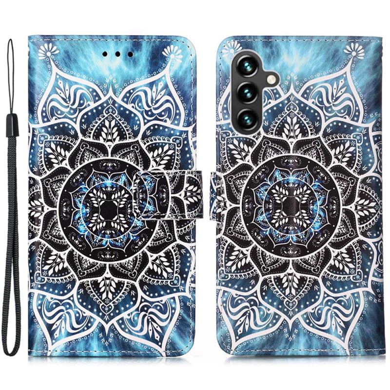 Flip Cover Samsung Galaxy A54 5G Med Snor Strappy Mandala