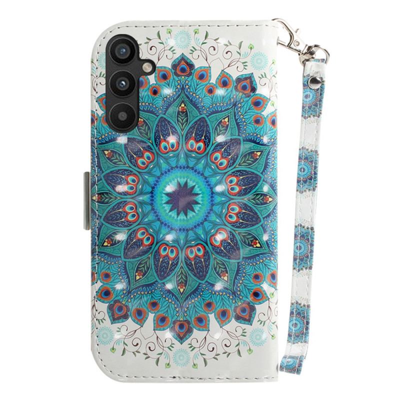 Flip Cover Samsung Galaxy A54 5G Med Snor Strappy Mandala