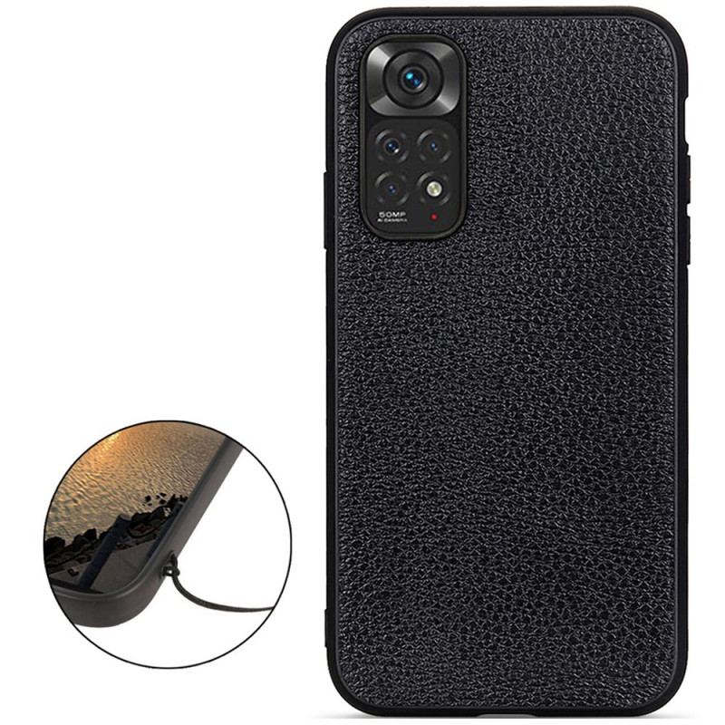 Cover Xiaomi Redmi Note 11 / 11S Ægte Litchi Læder