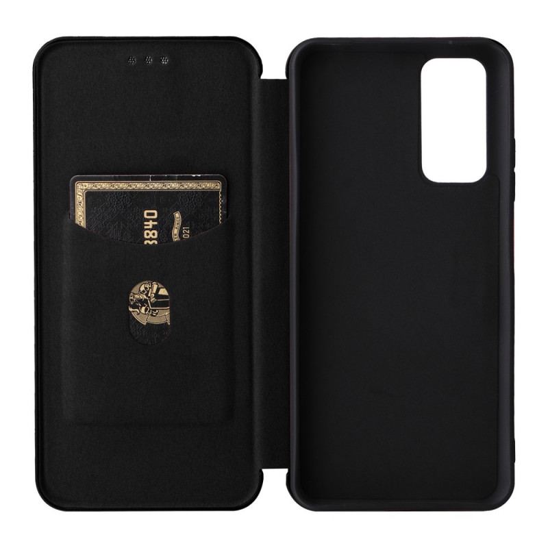 Cover Xiaomi Redmi Note 11 / 11S Flip Cover Farvet Carbon Silikone