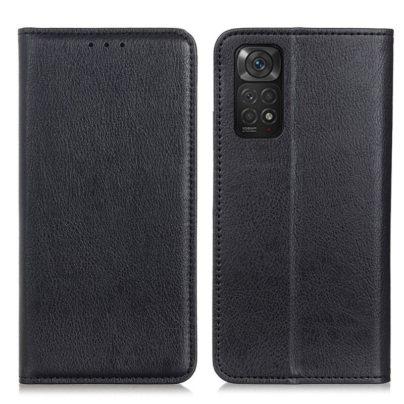 Cover Xiaomi Redmi Note 11 / 11S Flip Cover Lychee Split Læder Tekstur