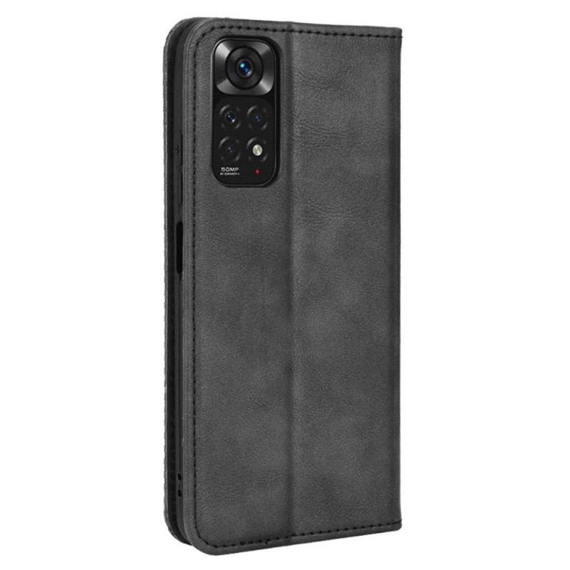 Cover Xiaomi Redmi Note 11 / 11S Flip Cover Stiliseret Vintage Lædereffekt