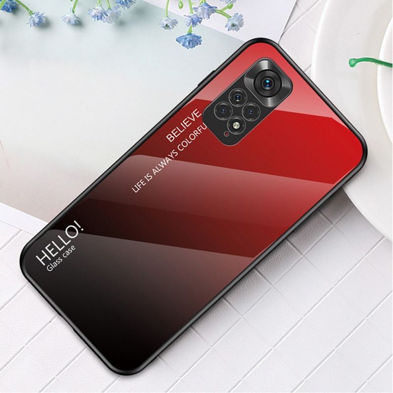 Cover Xiaomi Redmi Note 11 / 11S Hærdet Glas Hej