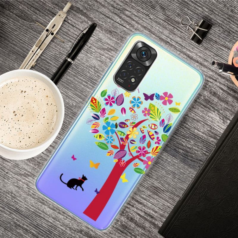 Cover Xiaomi Redmi Note 11 / 11S Kat Under Det Farverige Træ