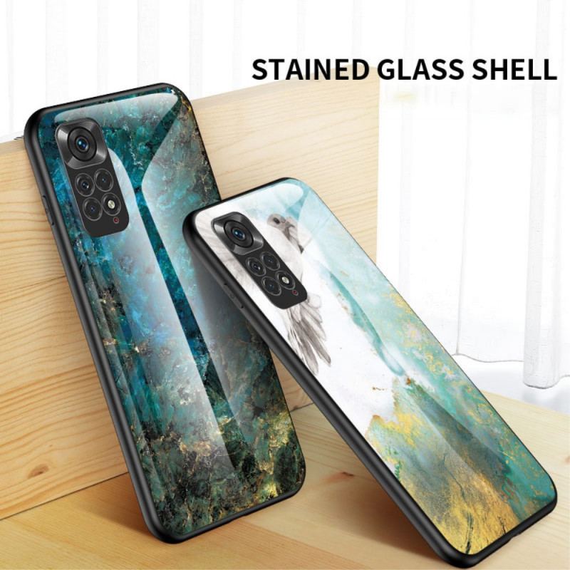 Cover Xiaomi Redmi Note 11 / 11S Marmorfarver Hærdet Glas