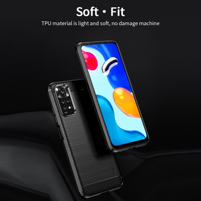 Cover Xiaomi Redmi Note 11 / 11S Mofi Børstet Kulfiber