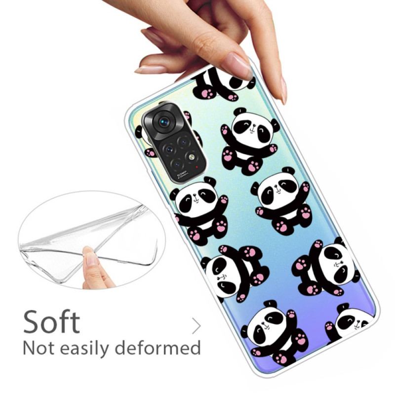 Cover Xiaomi Redmi Note 11 / 11S Sjove Pandaer