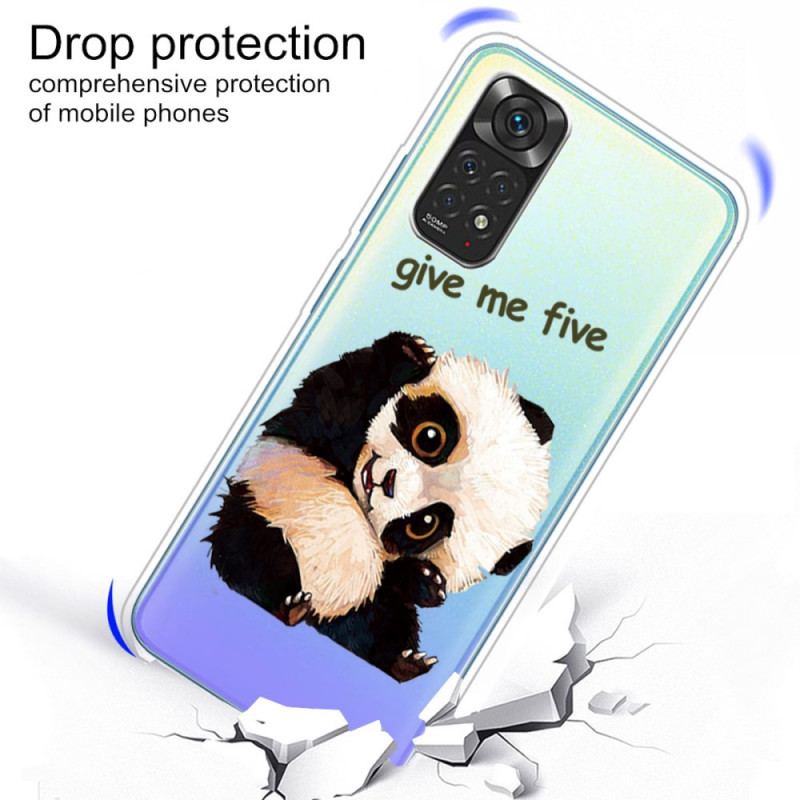 Cover Xiaomi Redmi Note 11 / 11S Sømløs Panda Giv Me Five