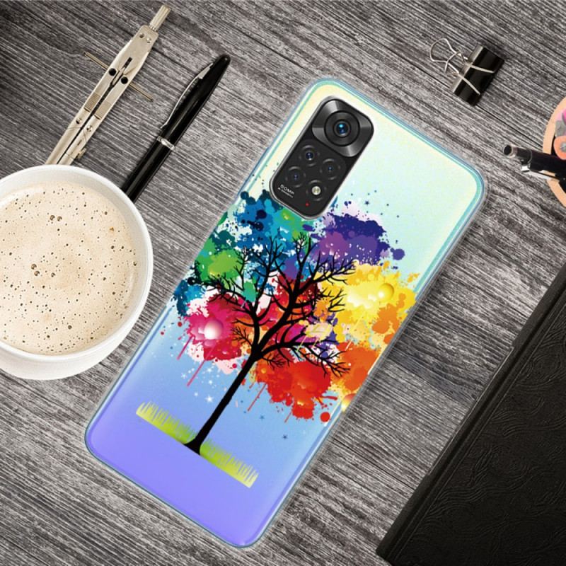 Cover Xiaomi Redmi Note 11 / 11S Sømløst Akvareltræ