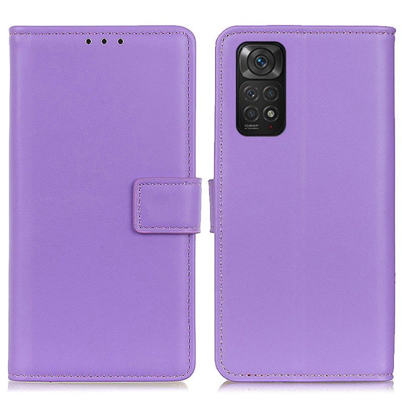 Flip Cover Xiaomi Redmi Note 11 / 11S Almindeligt Imiteret Læder