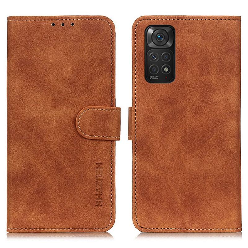 Flip Cover Xiaomi Redmi Note 11 / 11S Khazneh Vintage Lædereffekt