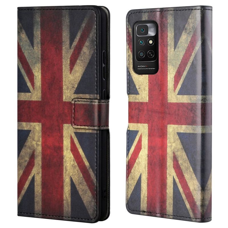 Flip Cover Xiaomi Redmi Note 11 / 11S Med Snor Englands Flag Med Snor