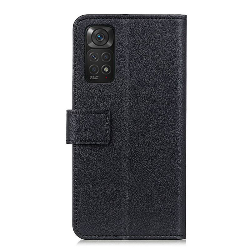 Flip Cover Xiaomi Redmi Note 11 / 11S Premium Litchi Imiteret Læder