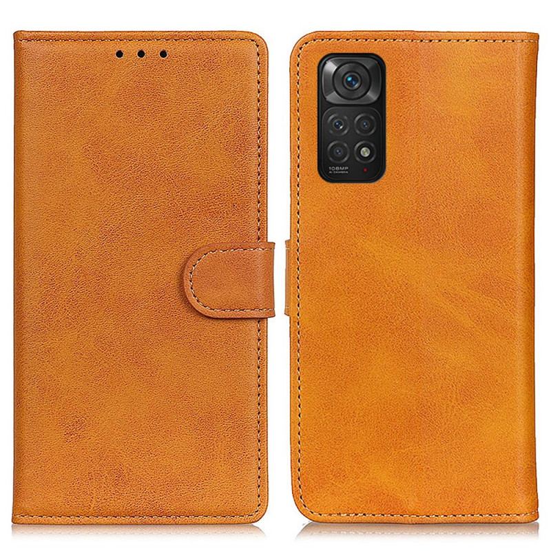 Flip Cover Xiaomi Redmi Note 11 / 11S Retro Mat Lædereffekt