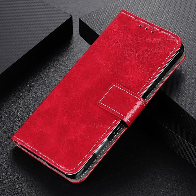 Flip Cover Xiaomi Redmi Note 11 / 11S Skinnende Og Blottede Sømme