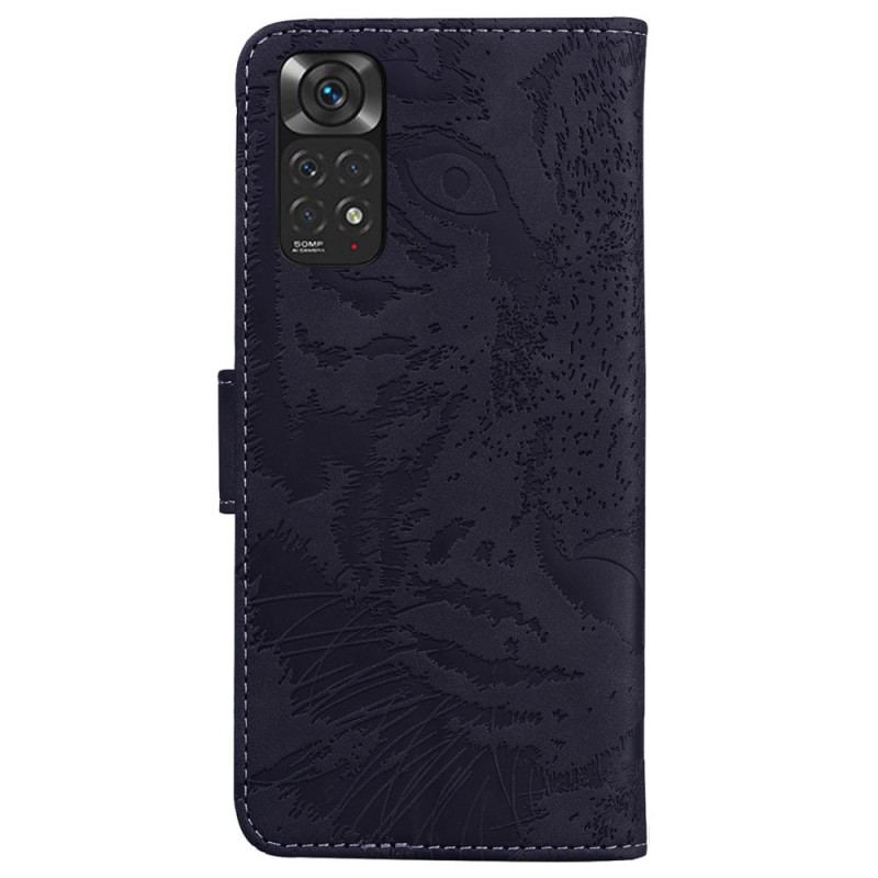 Flip Cover Xiaomi Redmi Note 11 / 11S Tiger Ansigtsprint