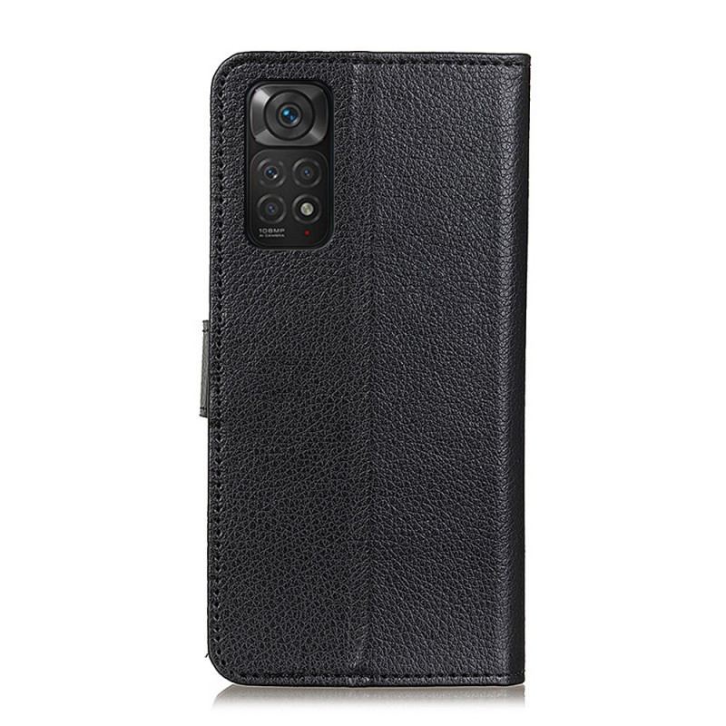 Flip Cover Xiaomi Redmi Note 11 / 11S Traditionelt Litchi