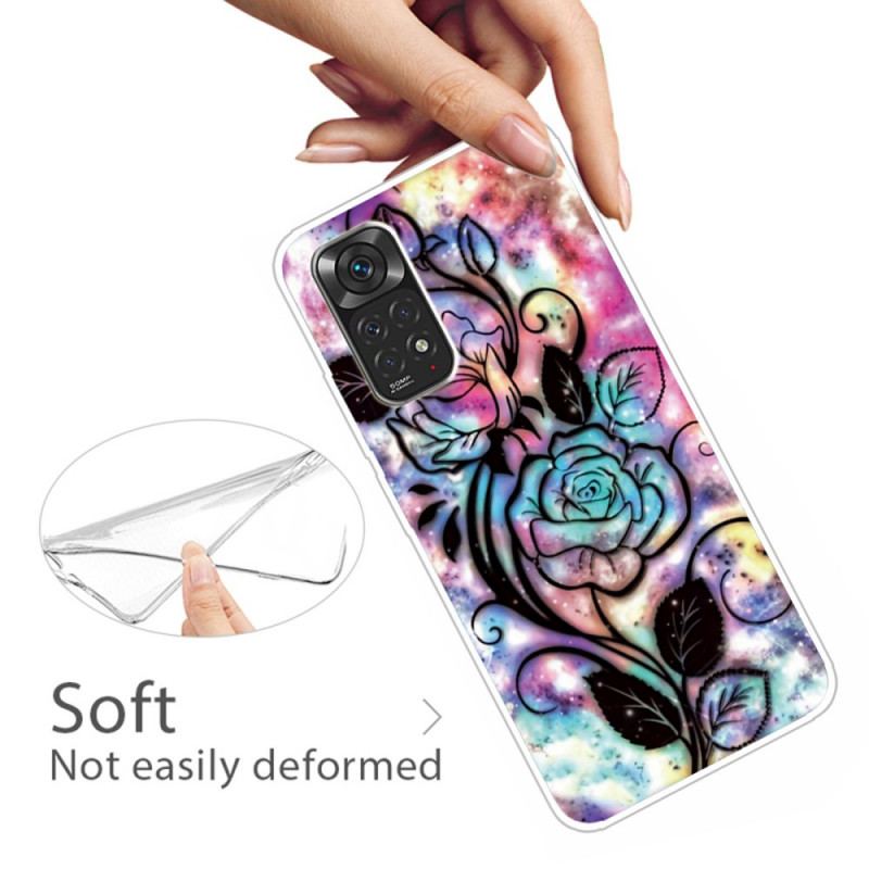 Mobilcover Xiaomi Redmi Note 11 / 11S Blomsterdesign