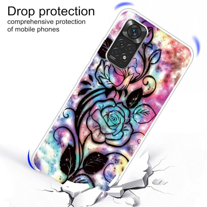 Mobilcover Xiaomi Redmi Note 11 / 11S Blomsterdesign