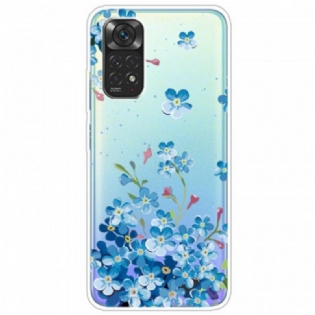 Mobilcover Xiaomi Redmi Note 11 / 11S Buket Blå Blomster