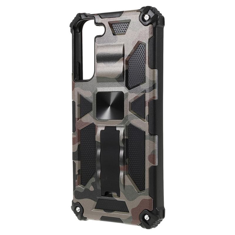 Cover Samsung Galaxy S22 Plus 5G Camouflage Aftagelig Støtte