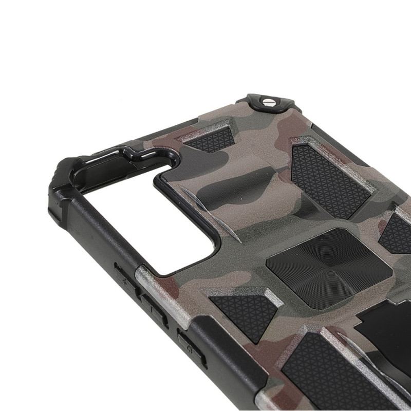 Cover Samsung Galaxy S22 Plus 5G Camouflage Aftagelig Støtte