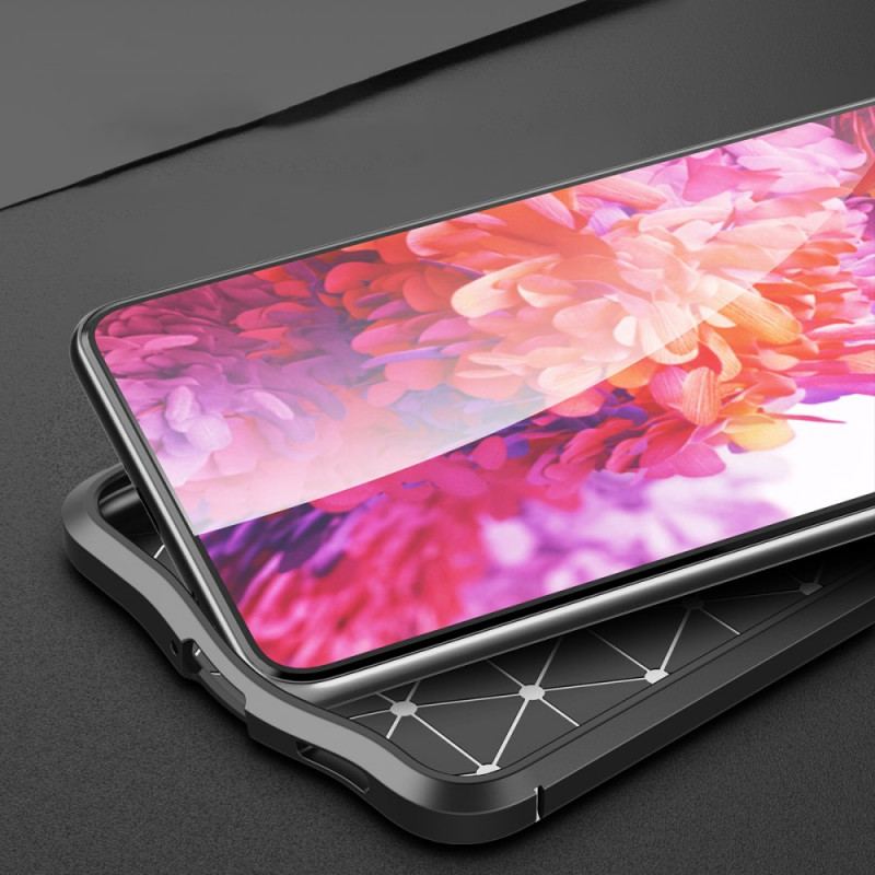 Cover Samsung Galaxy S22 Plus 5G Dobbelt Linje Litchi Læder Effekt