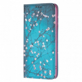 Cover Samsung Galaxy S22 Plus 5G Flip Cover Blomstrende Grene