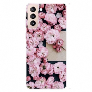 Cover Samsung Galaxy S22 Plus 5G Lyserøde Blomster